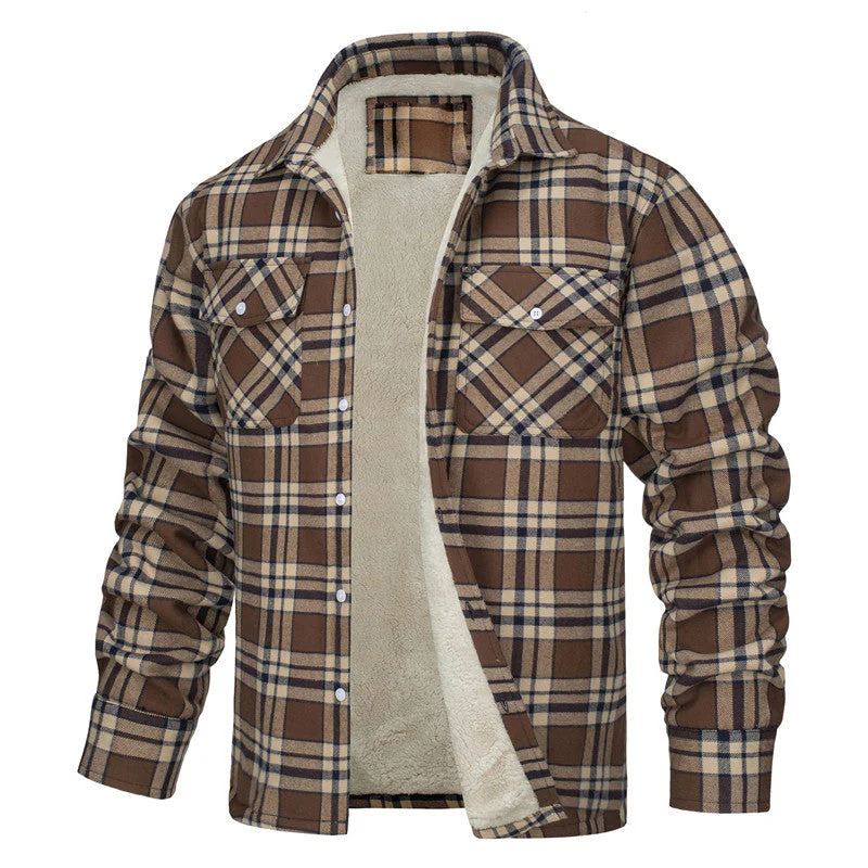 Heidi-Mode | Karo für Wärme Vielseitigkeit Herrenjacke - Image 6