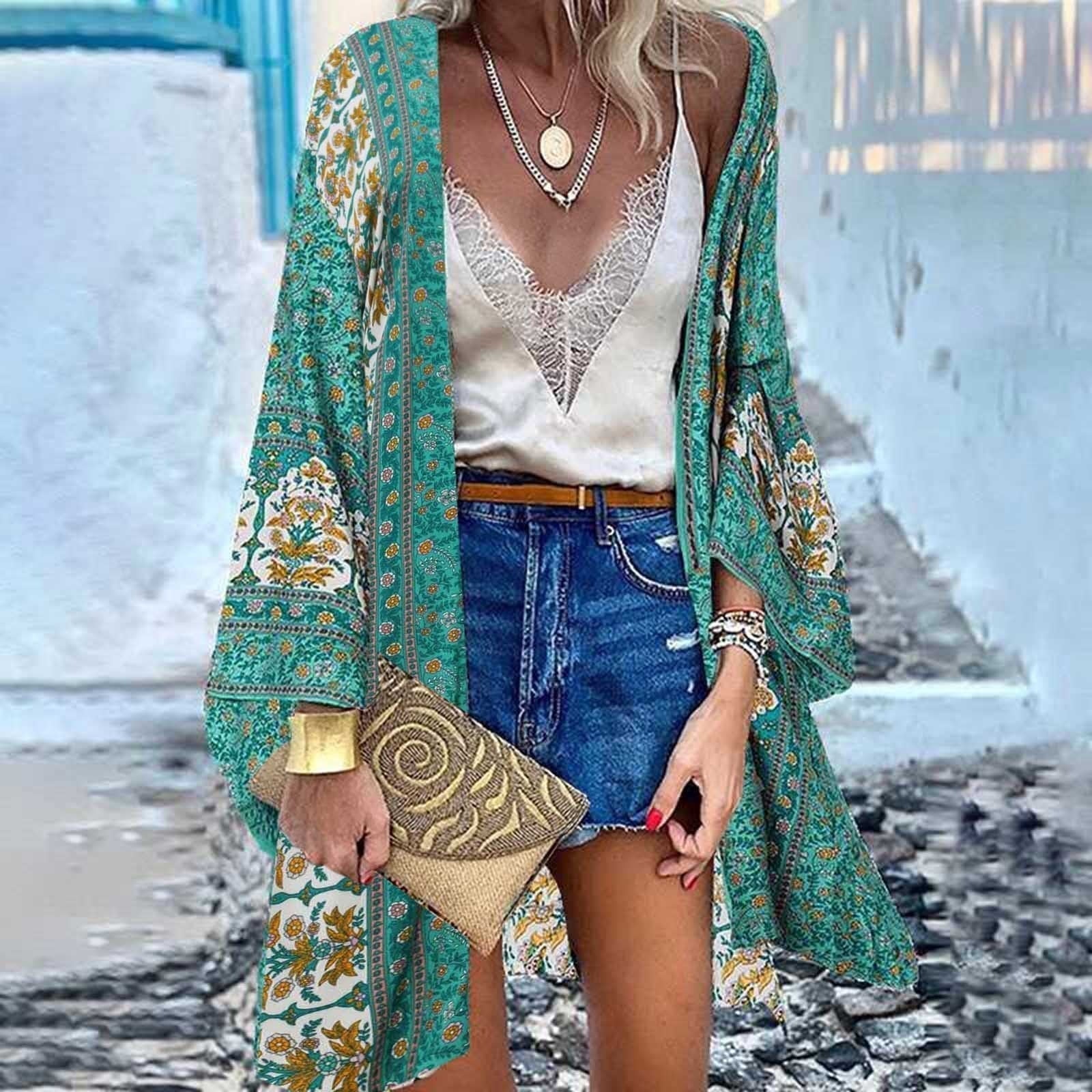 Heidi-Mode | Kimono Erhöhe Deine Sommergarderobe mit Unserem Farbenfrohen Bedruckten Kimono - Image 3