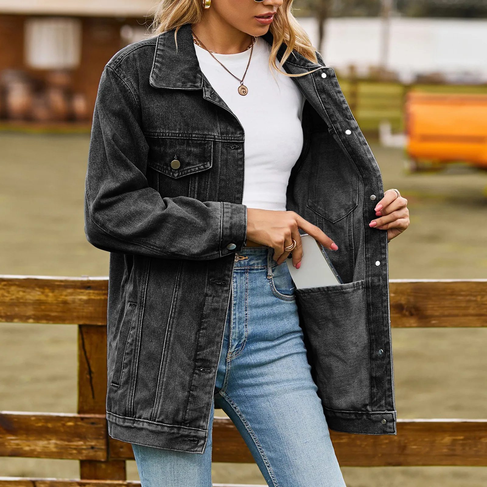 Heidi-Mode | Klassisch Elegante Jeansjacke - Image 4