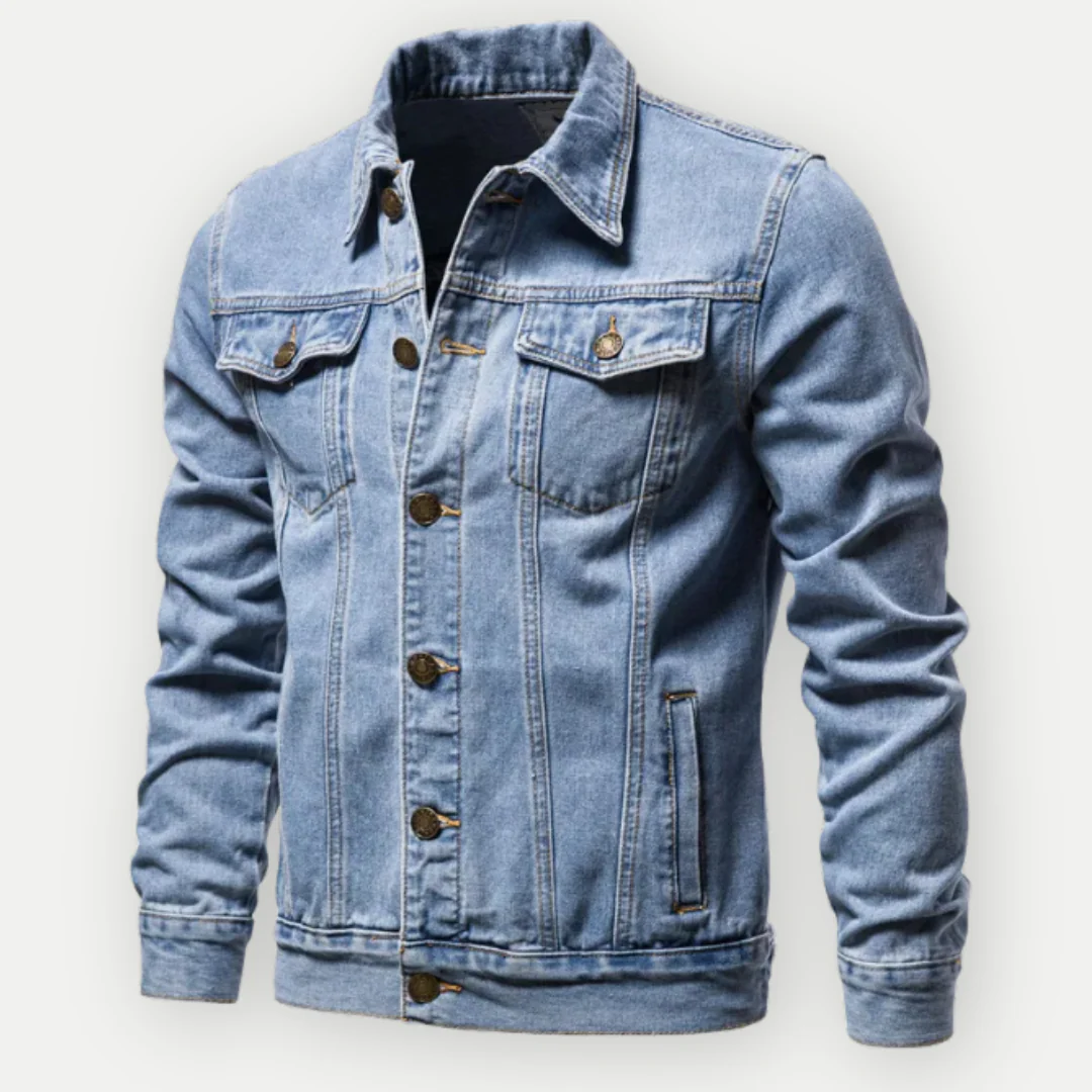 Heidi-Mode | Klassische Denim Truckerjacke für Herren - Image 3