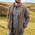 Heidi-Mode | Klassische Herren Strickjacke Im Retro Stil - Image 3
