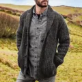 Heidi-Mode | Klassische Herren Strickjacke Im Retro Stil - Image 5