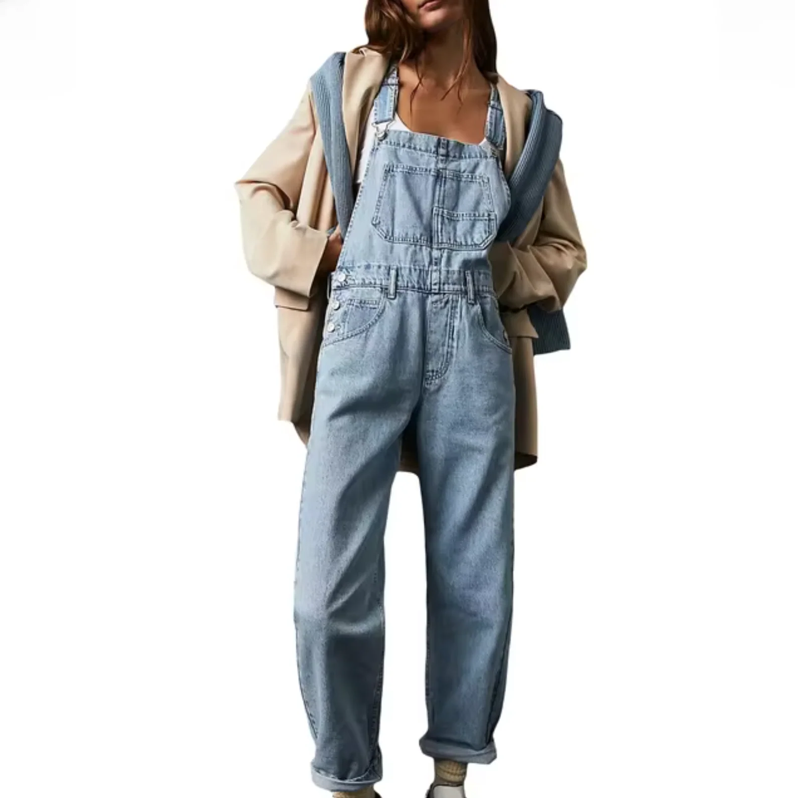Heidi-Mode | Klassische Latzhose mit Verstellbaren Trägern für Damen - Image 4