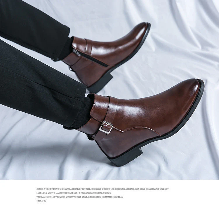 Heidi-Mode | Klassische Leder Herrenstiefel - Image 2