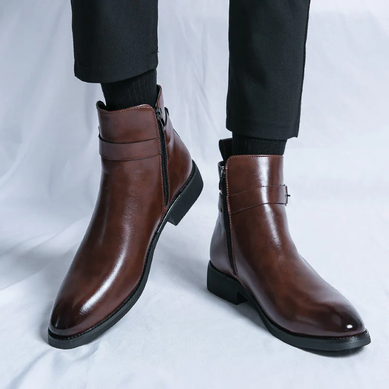 Heidi-Mode | Klassische Leder Herrenstiefel - Image 3