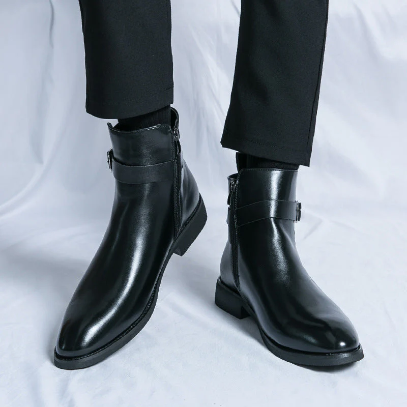 Heidi-Mode | Klassische Leder Herrenstiefel - Image 4