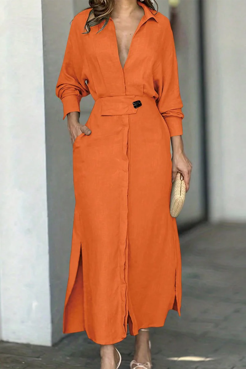Heidi-Mode | Klassisches Leinen-Maxi-Kleid - Image 9