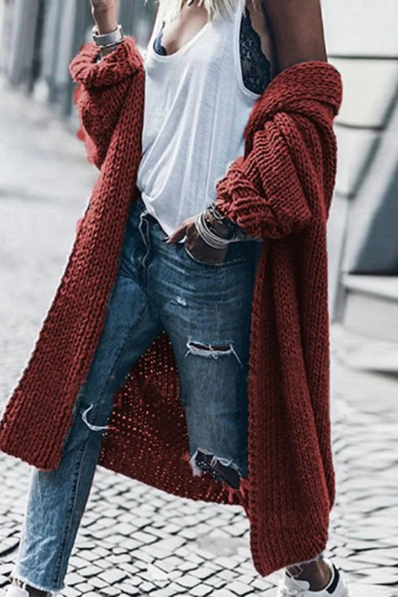 Heidi-Mode | Klassische und Bequeme Allgemeine Strickjacke - Image 3