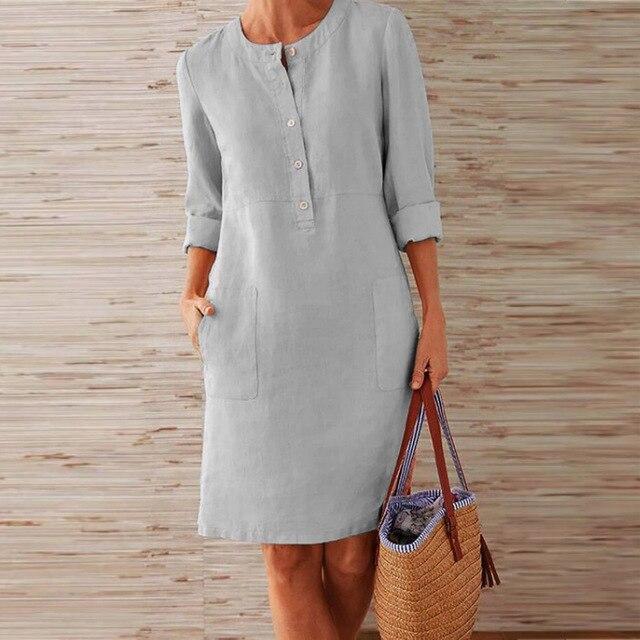 Heidi-Mode | Kleid Aus Midi-Länge für Frauen - Image 3