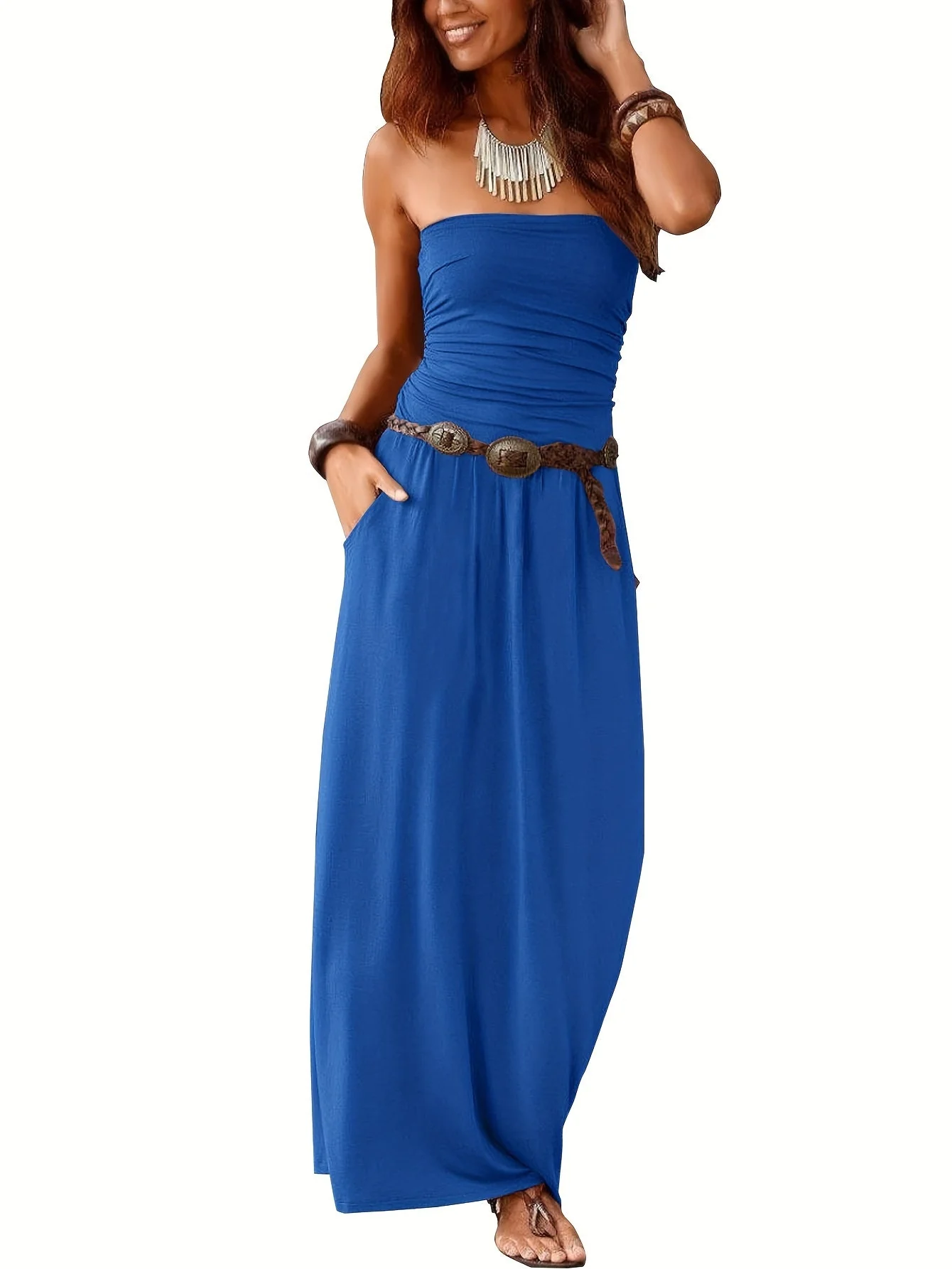 Heidi-Mode | Kleid Boho Sommer Bustier Kleid Röhrenkleid - Image 7