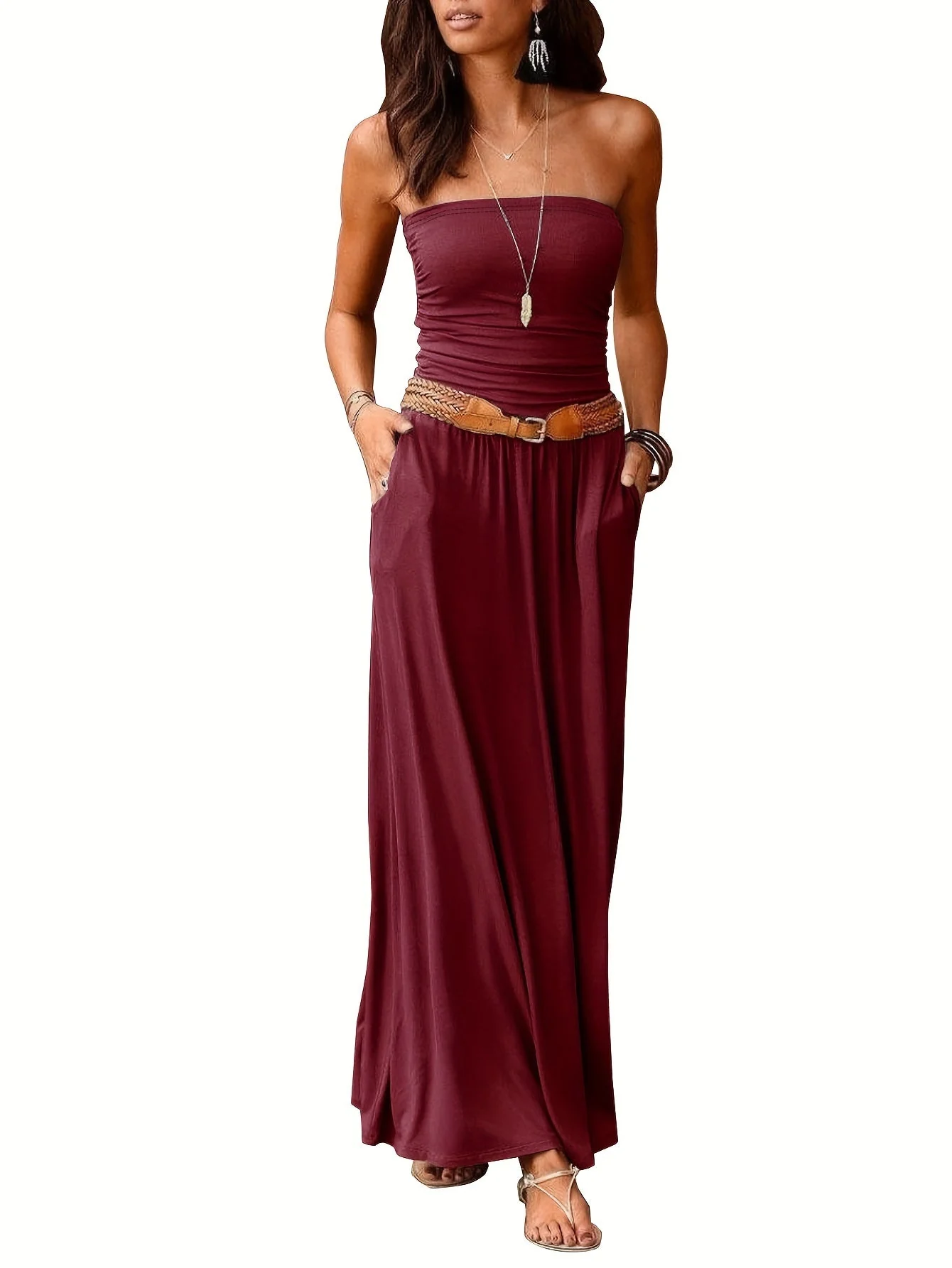 Heidi-Mode | Kleid Boho Sommer Bustier Kleid Röhrenkleid - Image 9