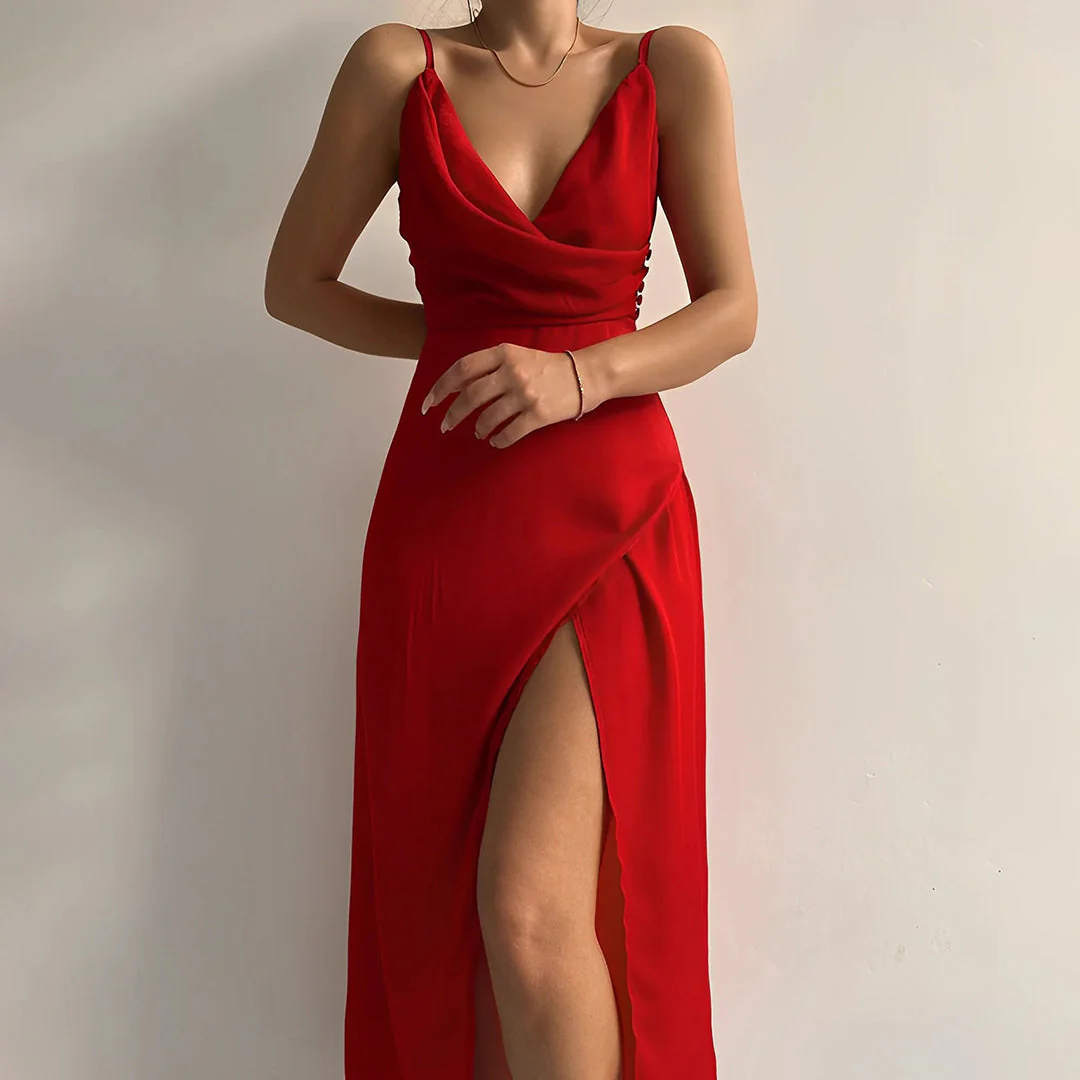Heidi-Mode | Kleid, Geschlitzt, Ärmellos, Formelles Kleid, Maxikleid - Image 11