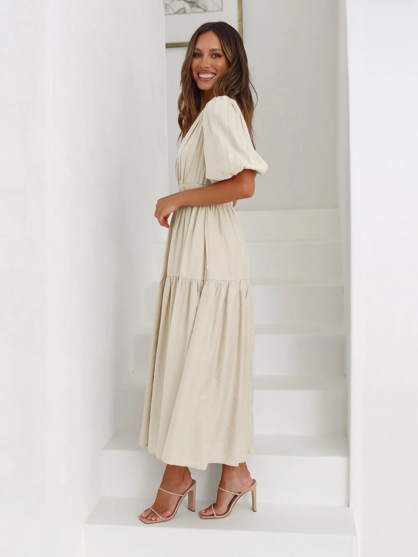 Heidi-Mode | Kleid mit Puffärmeln für Frauen - Image 2