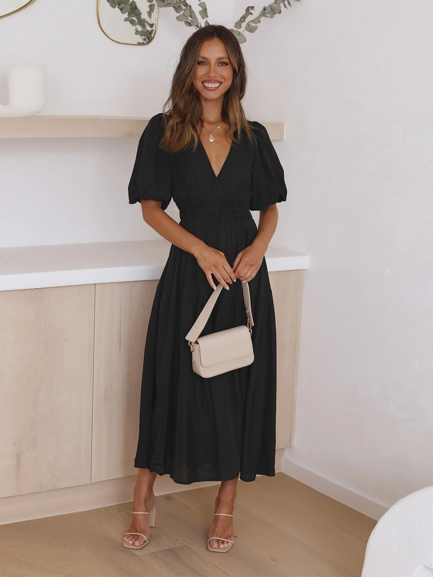 Heidi-Mode | Kleid mit Puffärmeln für Frauen - Image 9