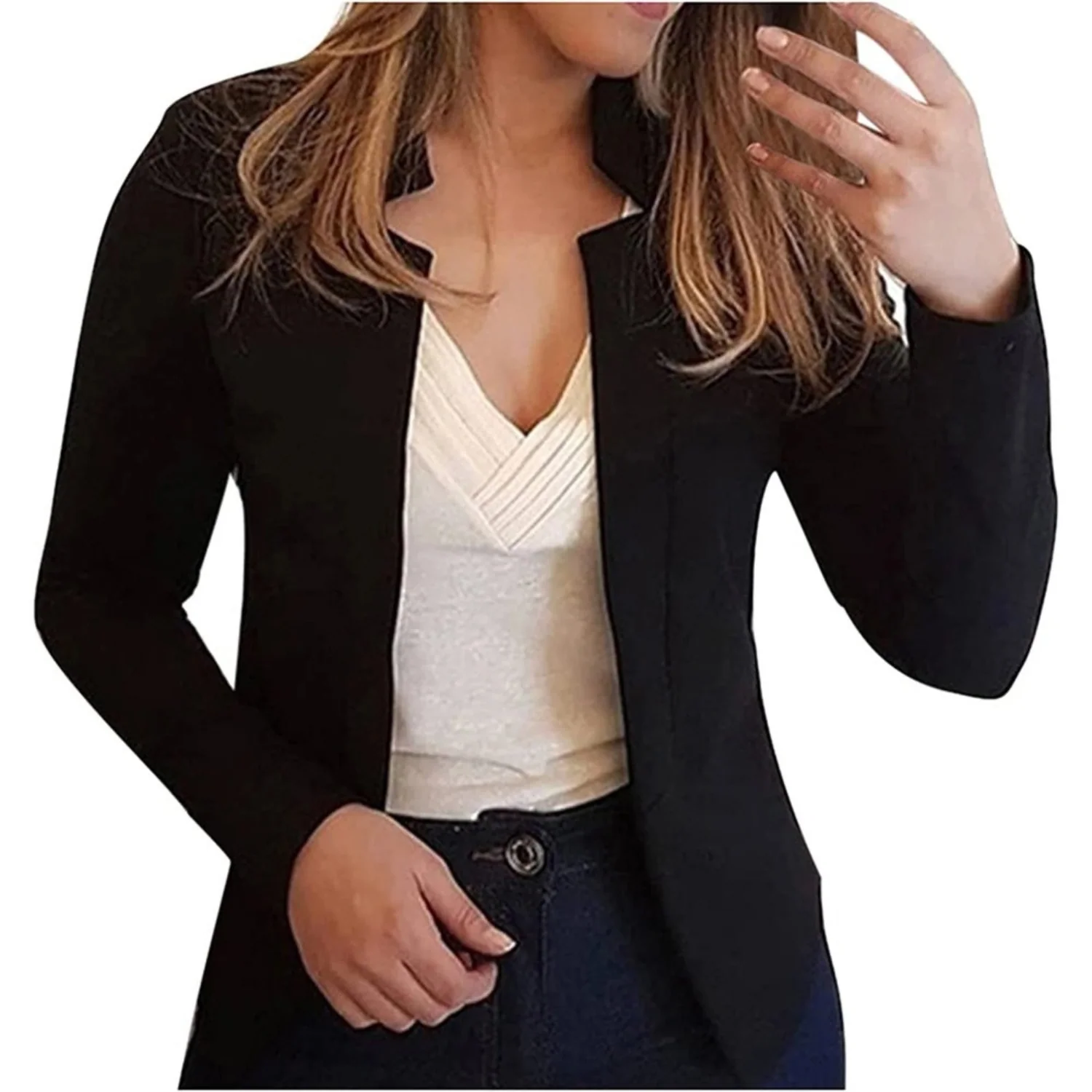 Heidi-Mode | Kleiner Damenblazer, Schlichter Cardigan - Image 6