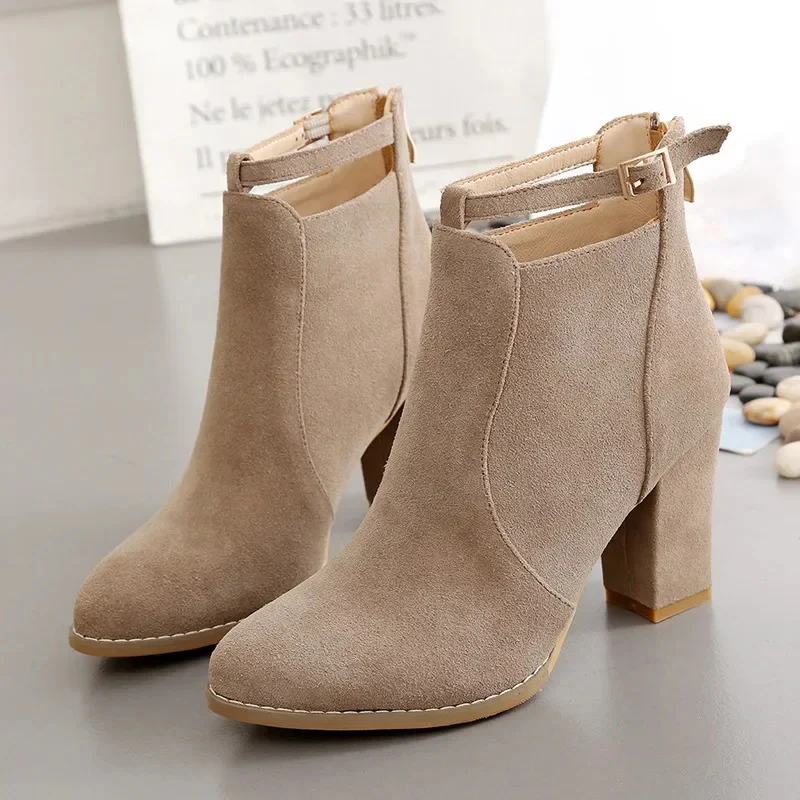 Heidi-Mode | Stiefel mit Hohem Blockabsatz für Frauen - Image 3