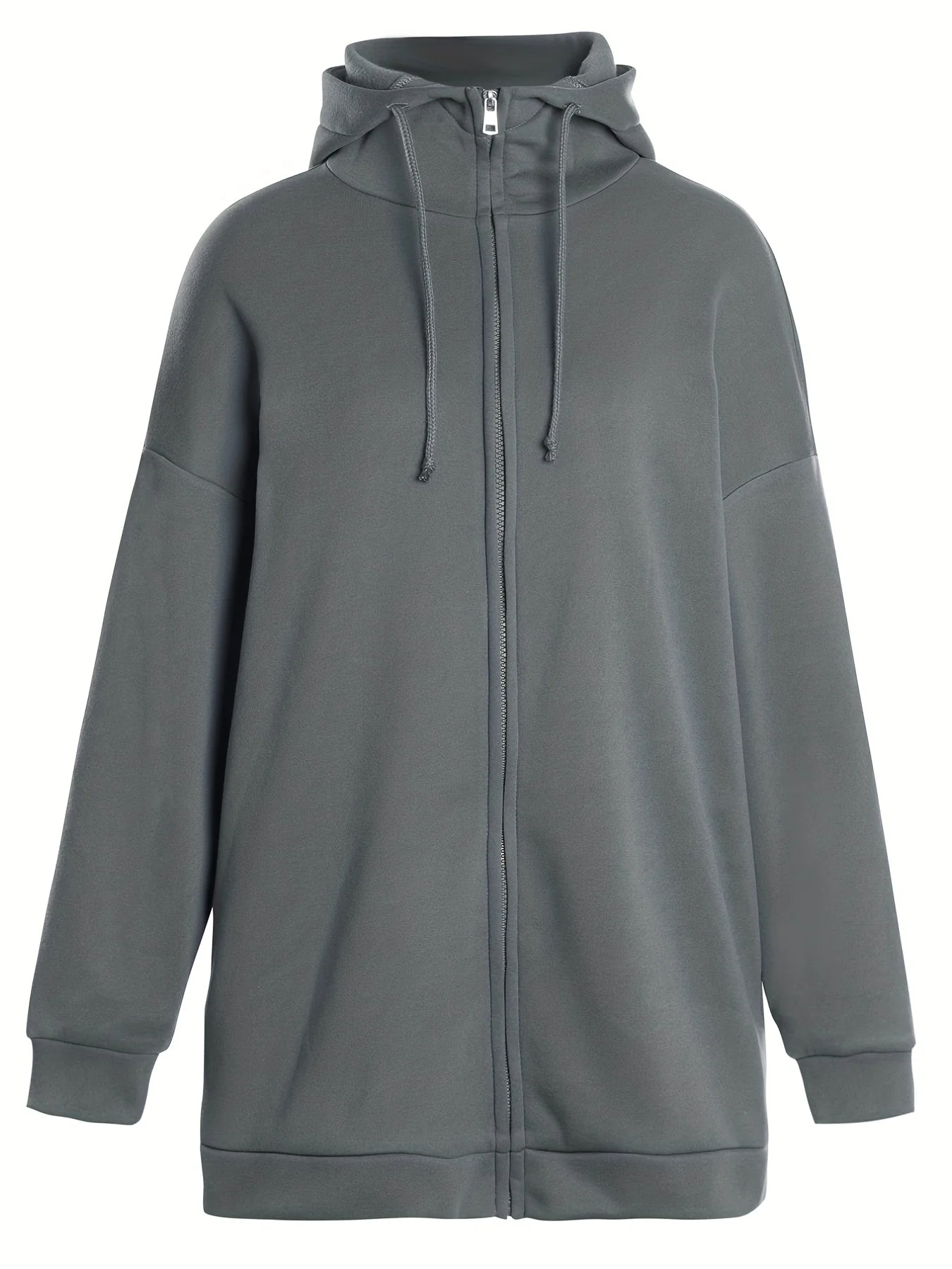 Heidi-Mode | Comfort - Extrem Bequemer Langer Zip-Up-Plüsch-Hoodie mit Kapuze für Damen - Image 11