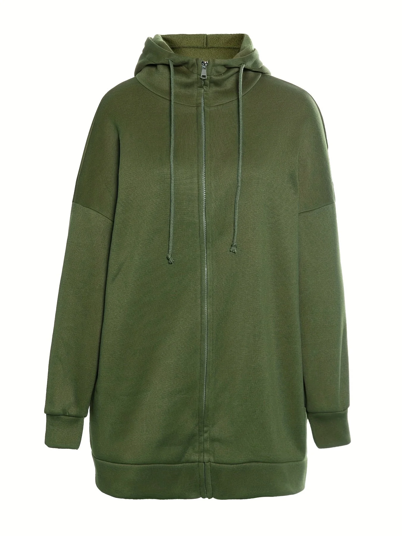 Heidi-Mode | Comfort - Extrem Bequemer Langer Zip-Up-Plüsch-Hoodie mit Kapuze für Damen - Image 5