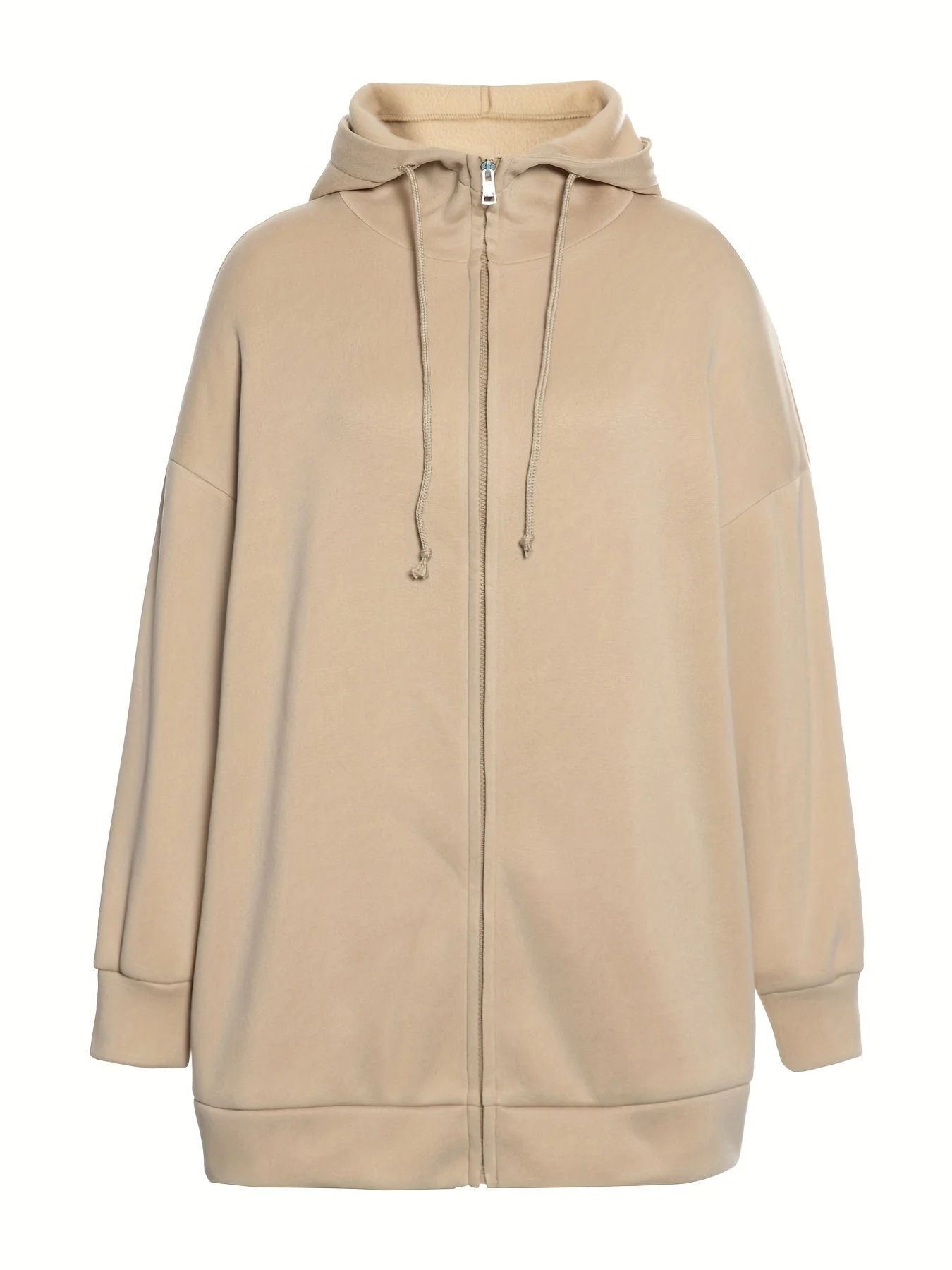 Heidi-Mode | Comfort - Extrem Bequemer Langer Zip-Up-Plüsch-Hoodie mit Kapuze für Damen - Image 7