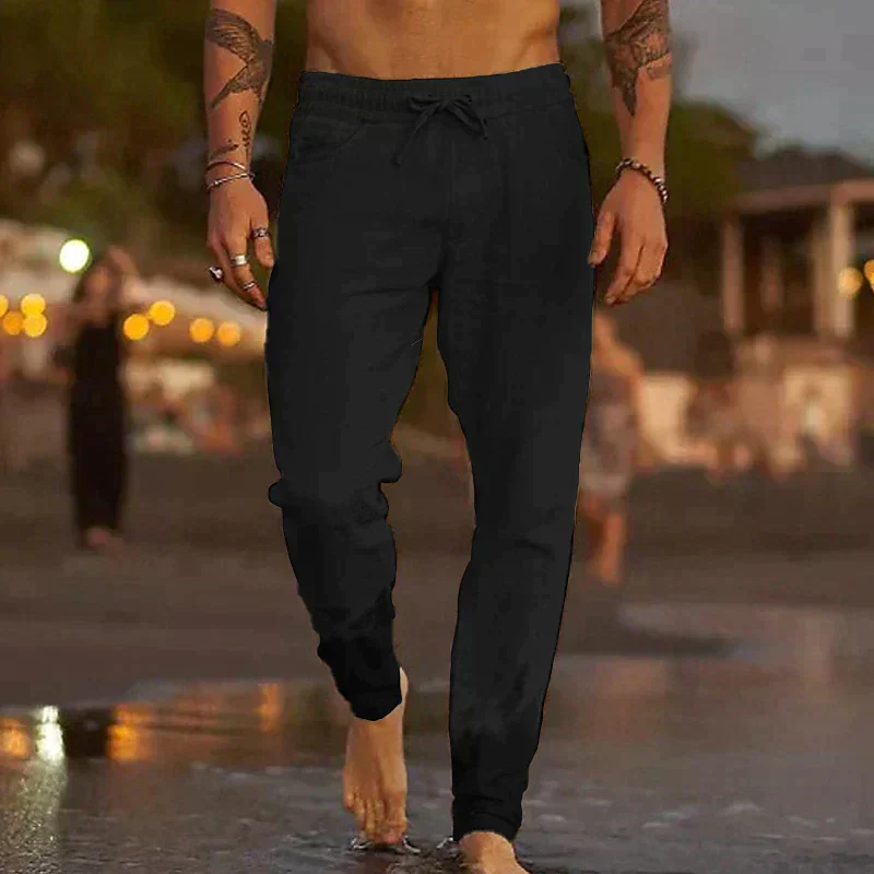 Heidi-Mode | Komfortable & Lässige Leinenhose für Herren Atmungsaktiv, Stilvoll & Bequem - Image 6