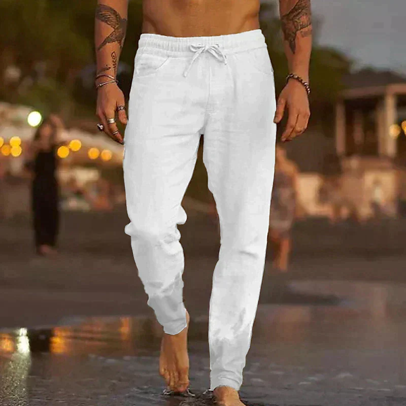 Heidi-Mode | Komfortable & Lässige Leinenhose für Herren Atmungsaktiv, Stilvoll & Bequem - Image 7