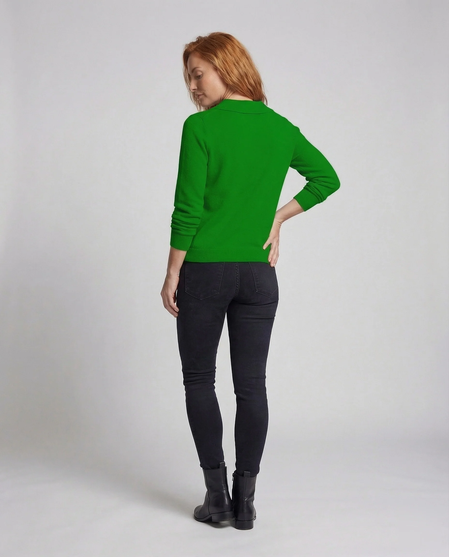 Damen Strickpullover mit Peter Pan Kragen & Lockere Passform | Heidi-Mode - Image 3