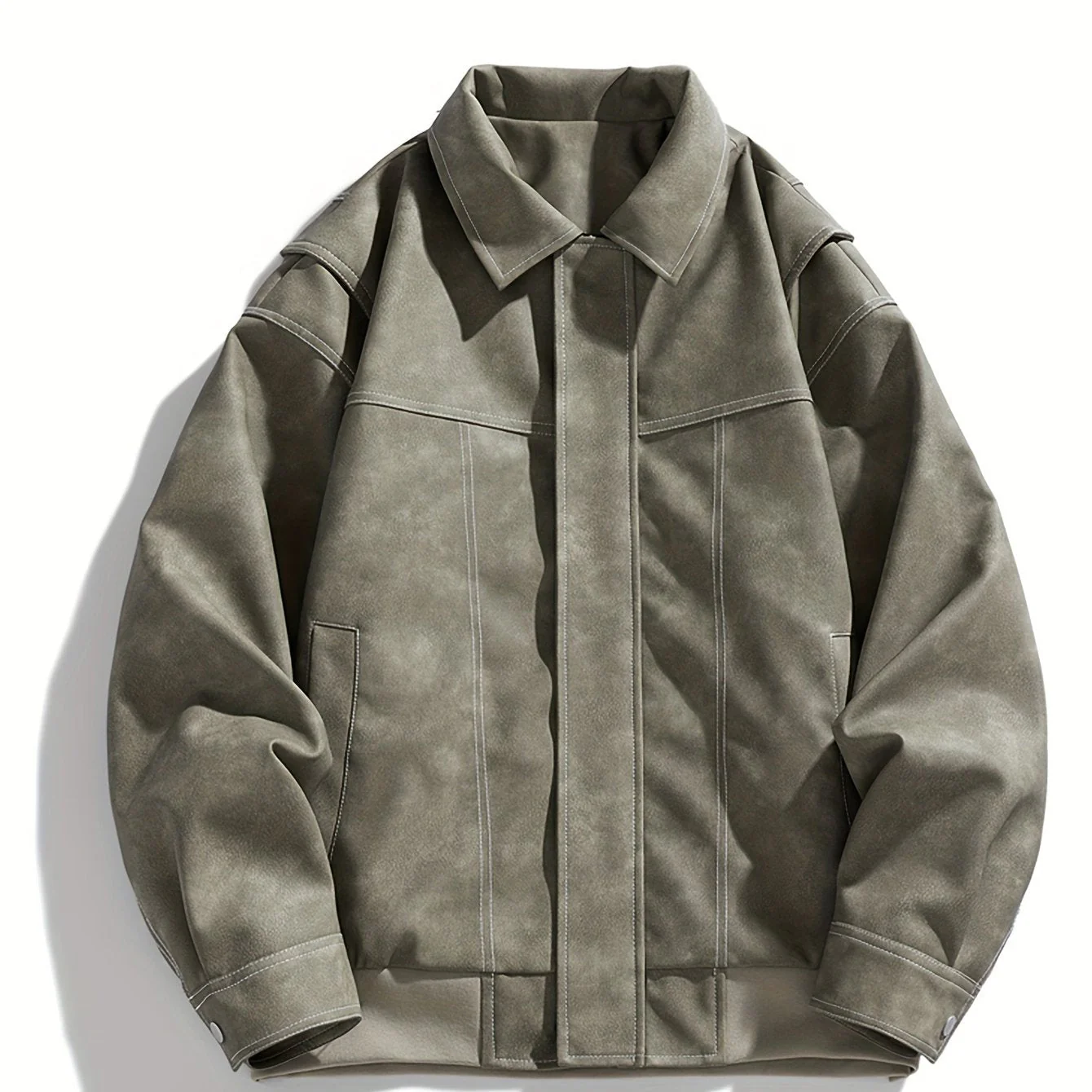 Heidi-Mode | Kunstlederjacke mit Klappkragen und Taschen - Image 6