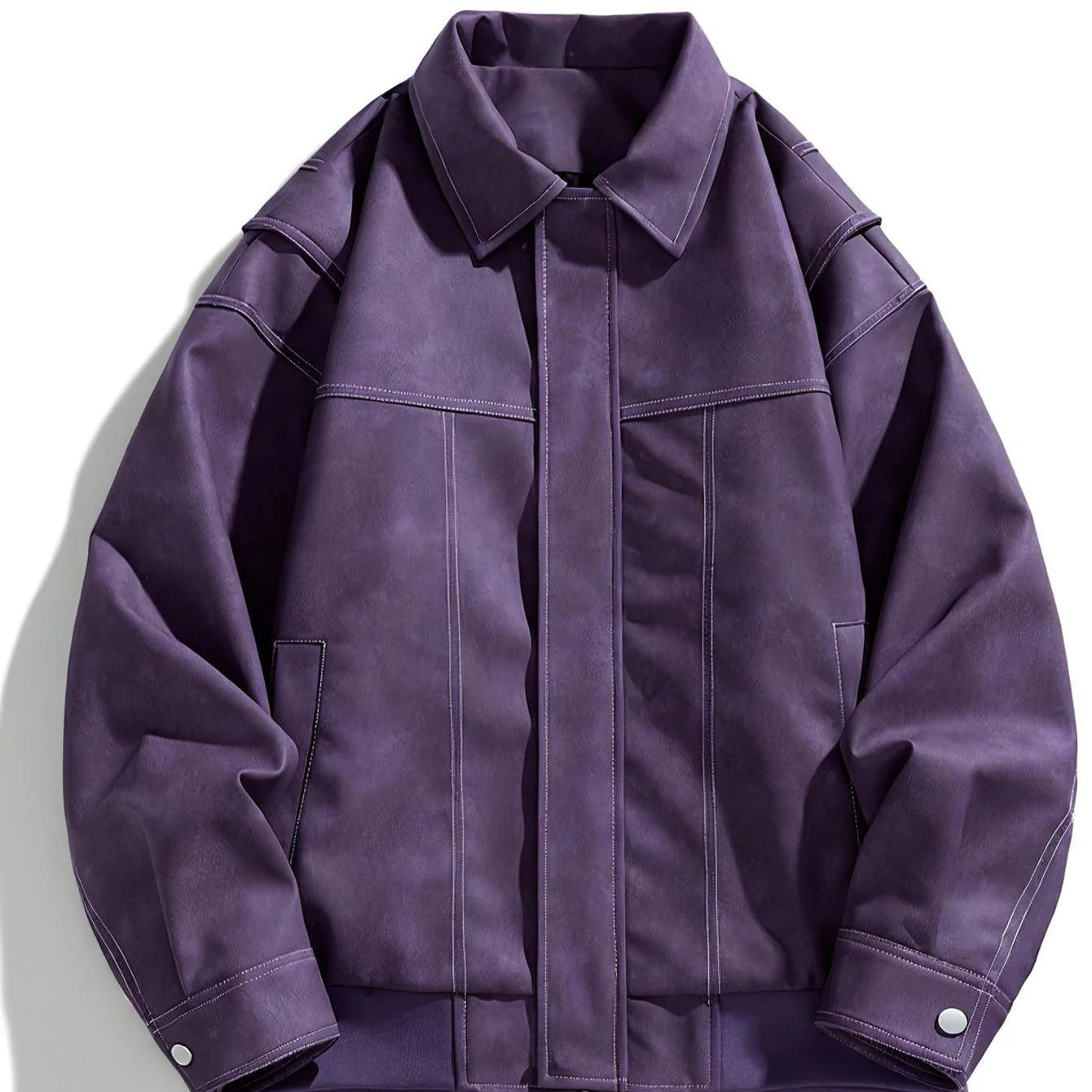 Heidi-Mode | Kunstlederjacke mit Klappkragen und Taschen - Image 7