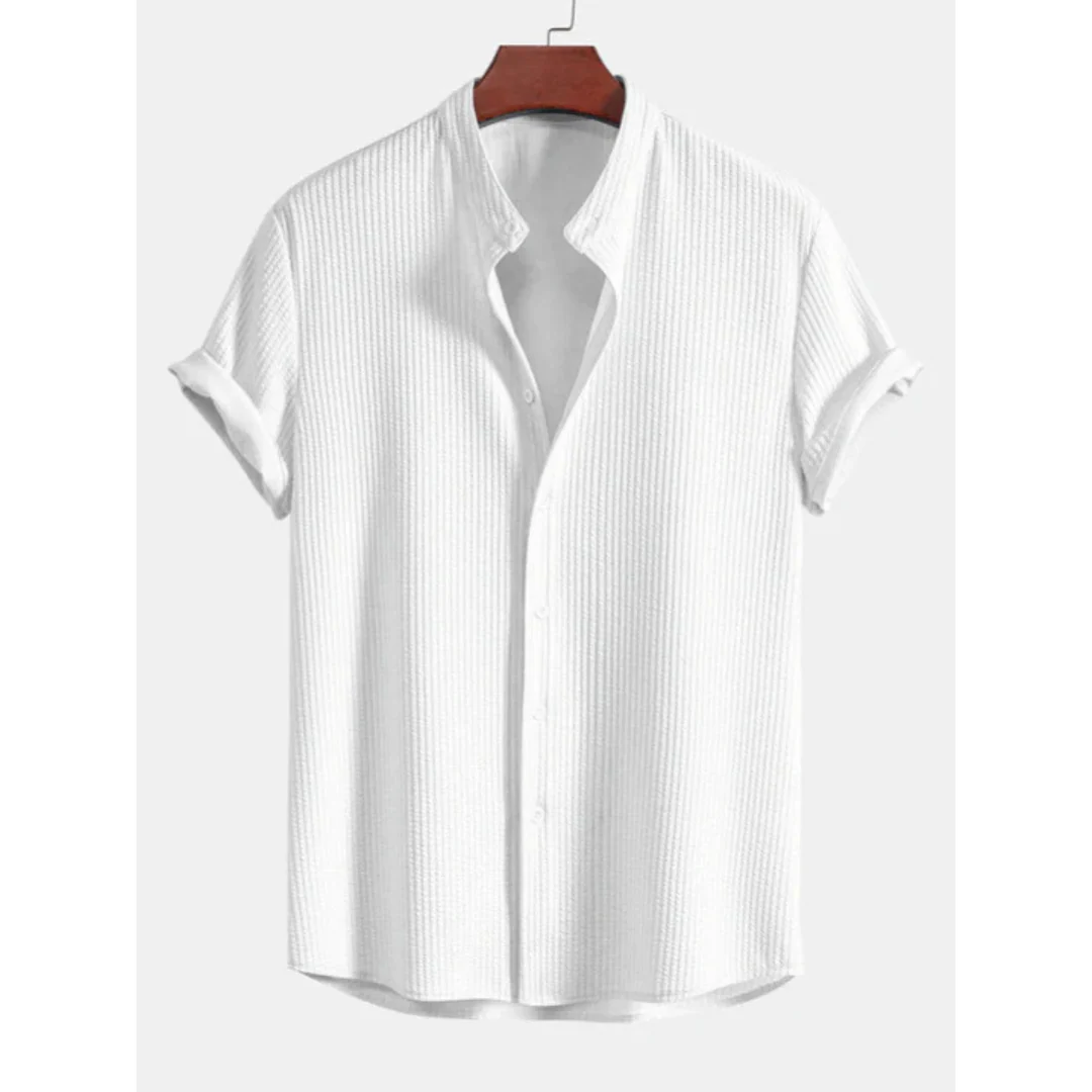Heidi-Mode | Kurzärmlige Knopfleiste Bluse Lässig - Image 3