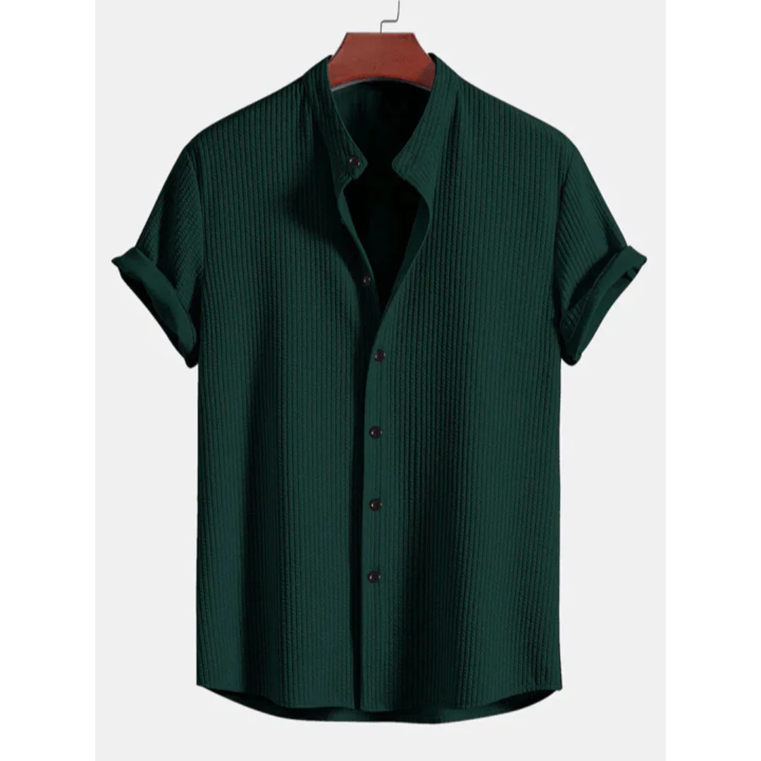 Heidi-Mode | Kurzärmlige Knopfleiste Bluse Lässig - Image 4