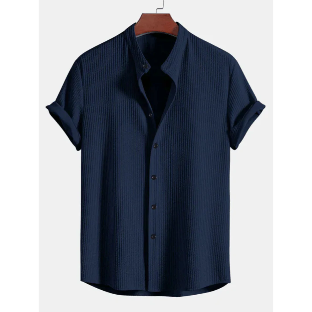 Heidi-Mode | Kurzärmlige Knopfleiste Bluse Lässig - Image 5