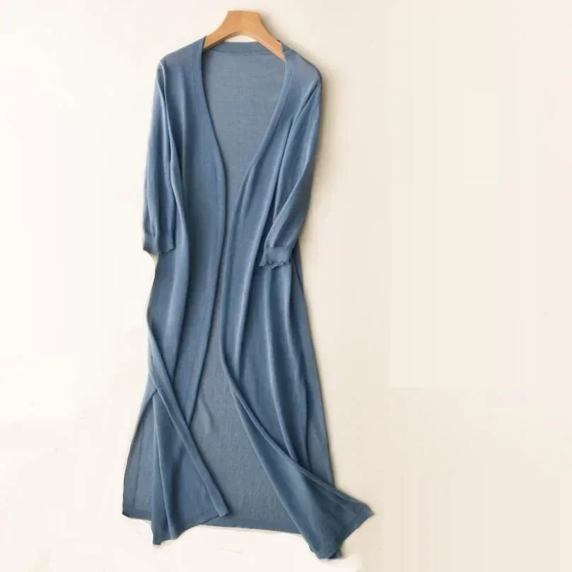 Heidi-Mode | Lange Offene Front Strickjacke - Image 11