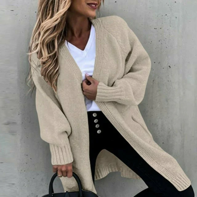 Heidi-Mode | Langes, Weiches Damenstrickjacke mit Einer Lässigen Passform - Image 2