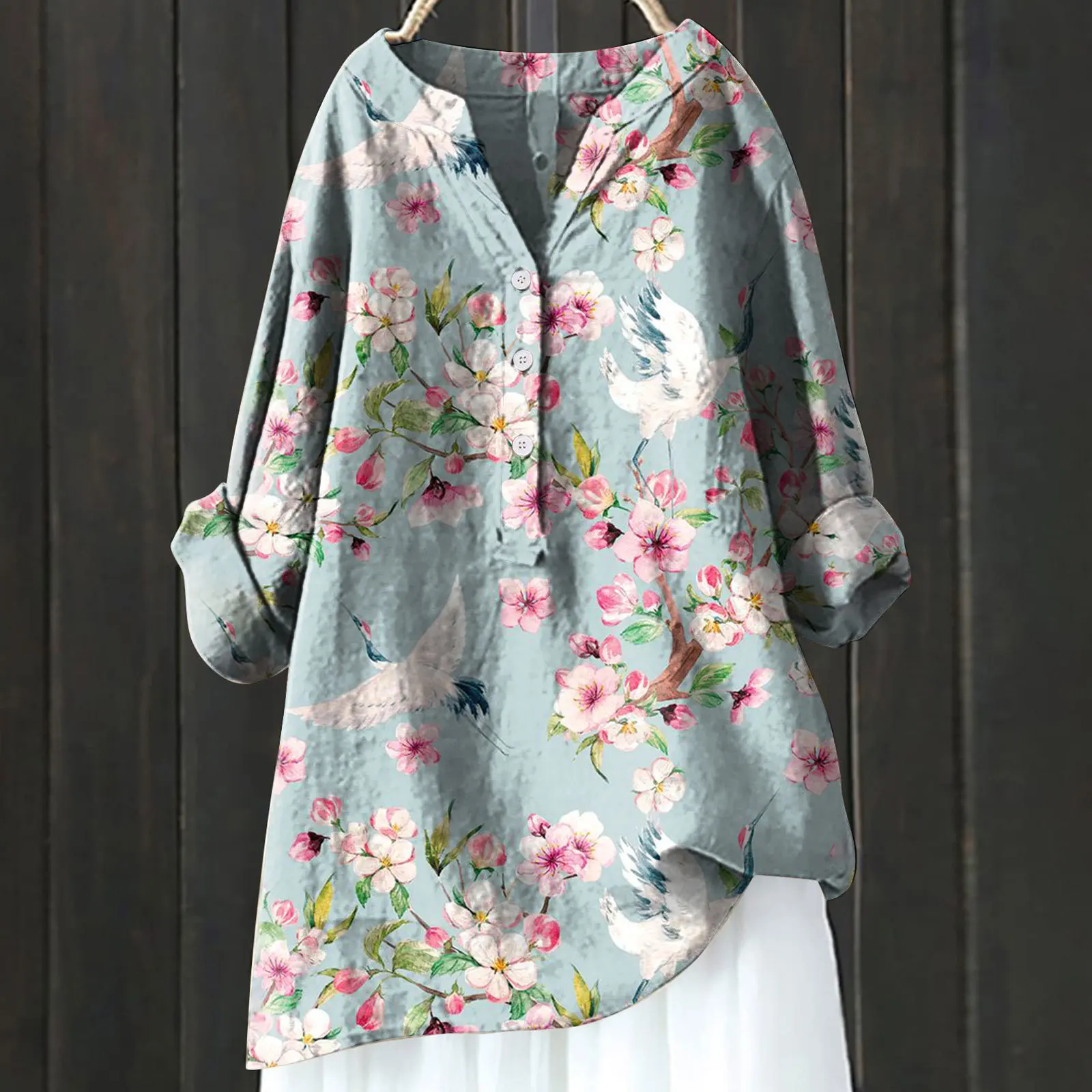 Heidi-Mode | Langarmbluse mit Blumenmuster - Image 8
