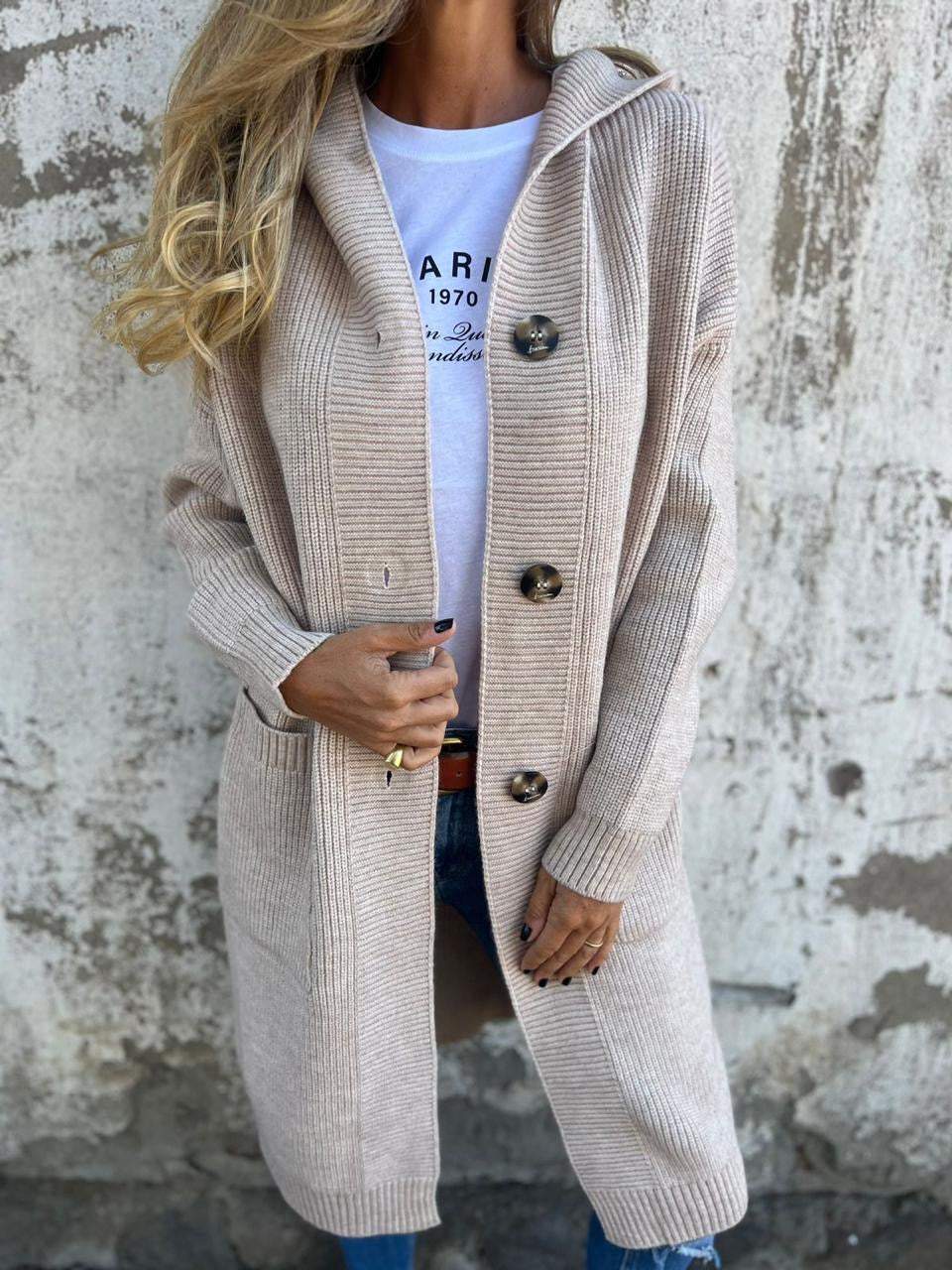 Heidi-Mode | Lange und Bequeme Strickjacke - Image 2
