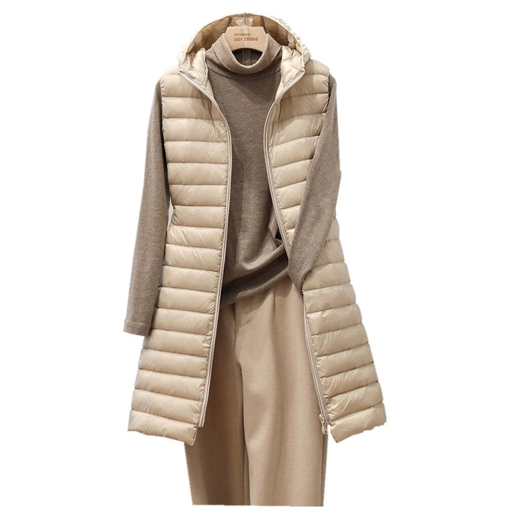 Heidi-Mode | Langer Bodywarmer Bequeme, Elegante, Länger Gefütterte Jacke
