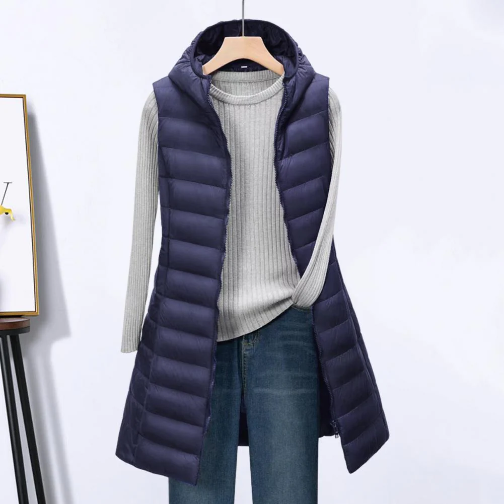 Heidi-Mode | Langer Bodywarmer Bequeme, Elegante, Länger Gefütterte Jacke - Image 6