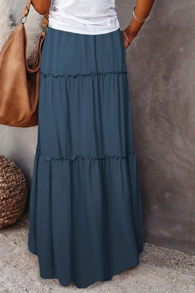 Heidi-Mode | Langer Hochtaillierter Maxi Rock - Image 11
