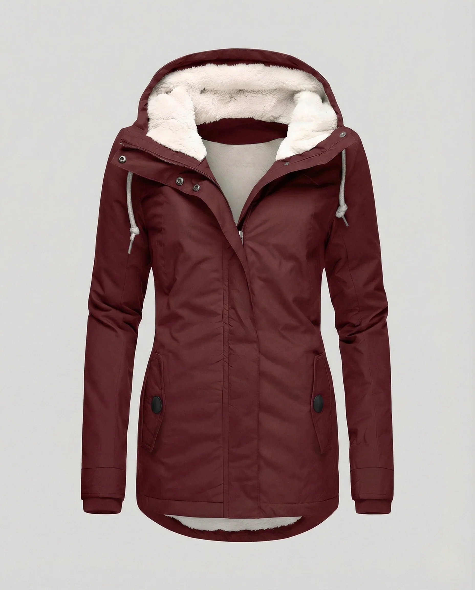 Damen Wintermantel mit Kapuze & Warmem Kunstfellfutter | Heidi-Mode - Image 10