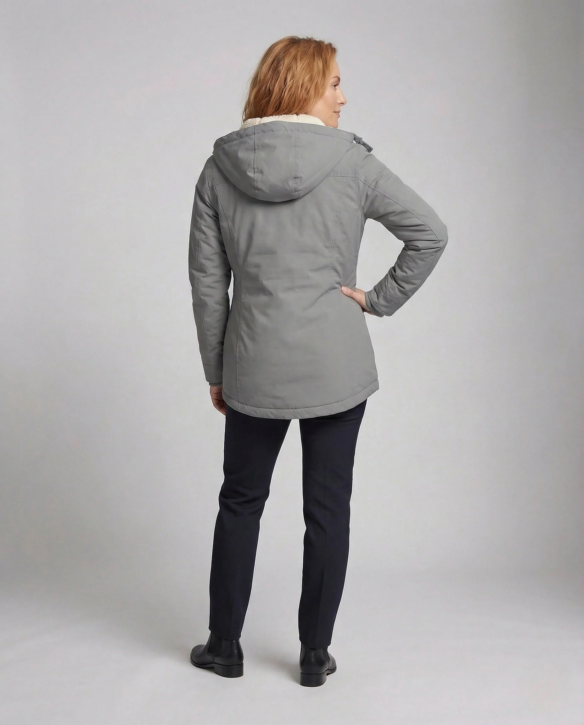 Damen Wintermantel mit Kapuze & Warmem Kunstfellfutter | Heidi-Mode - Image 4