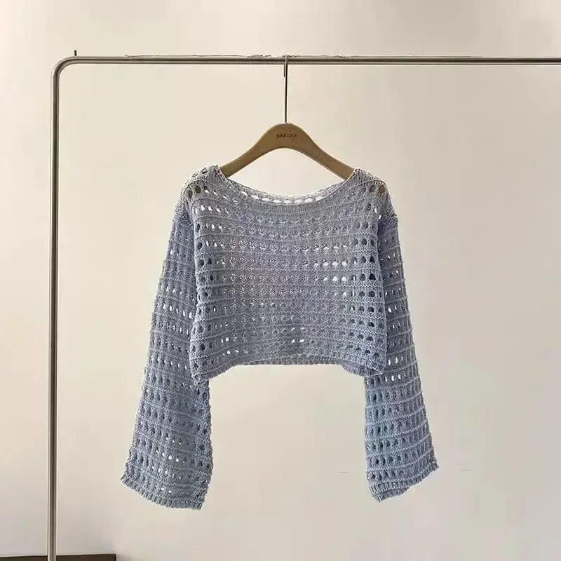 Heidi-Mode | Langes Gehäkeltes Strickoberteil für Frauen - Image 5