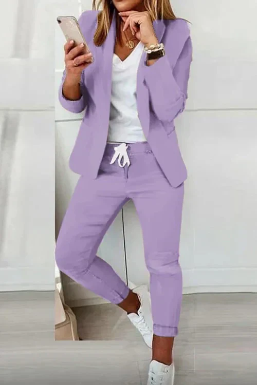 Heidi-Mode | Langärmeliger Blazer und Hose Stil - Image 3