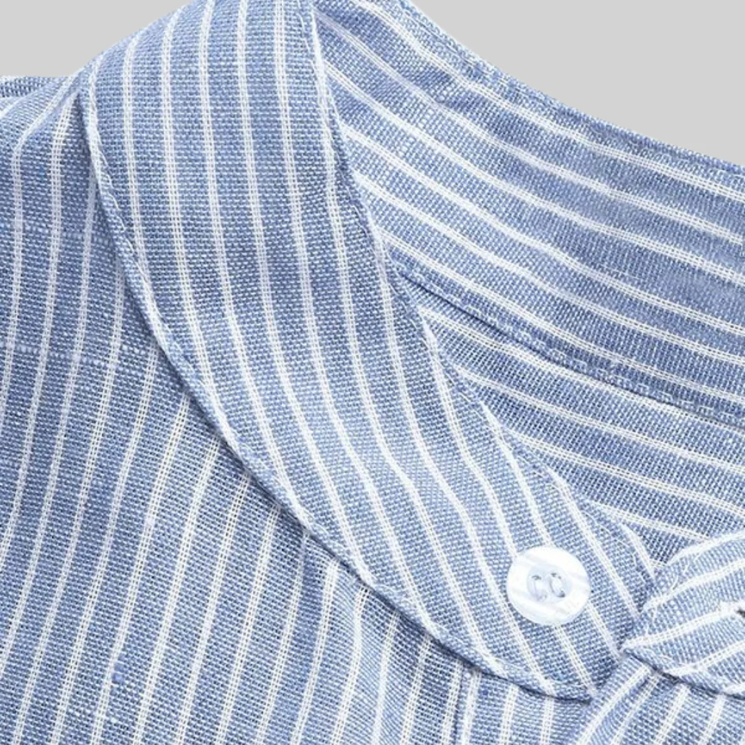 Heidi-Mode | Lässig – Kurta mit Halblangem Knopf und Streifenmuster - Image 2