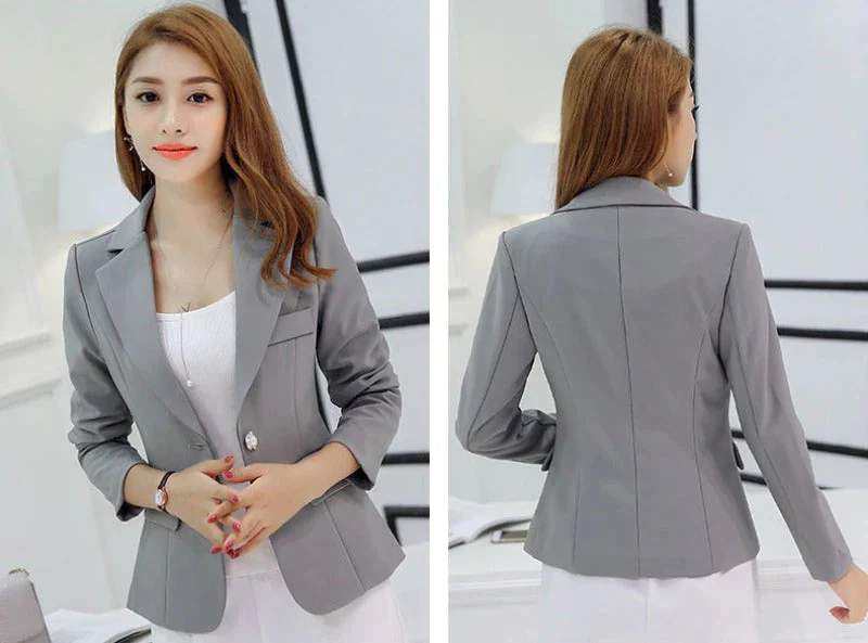 Heidi-Mode | Lässig Taschen Kurz Blazer - Image 9