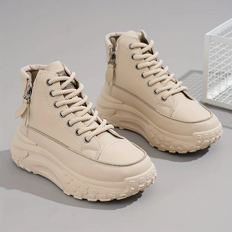 Heidi-Mode | Lässige Plateau Knöchelhohe Sneaker - Image 3