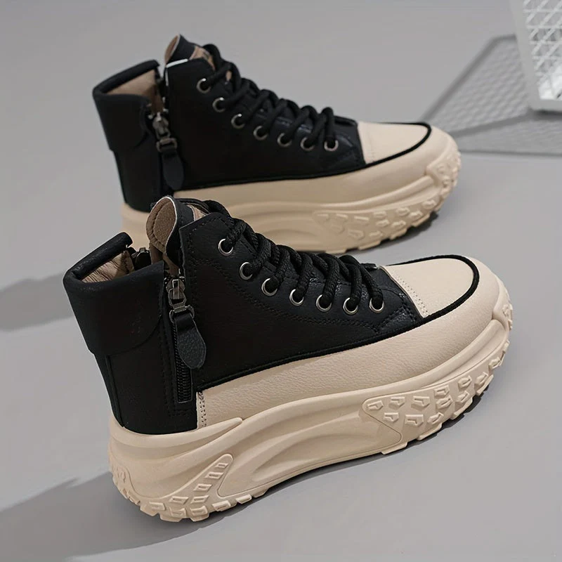 Heidi-Mode | Lässige Plateau Knöchelhohe Sneaker - Image 4