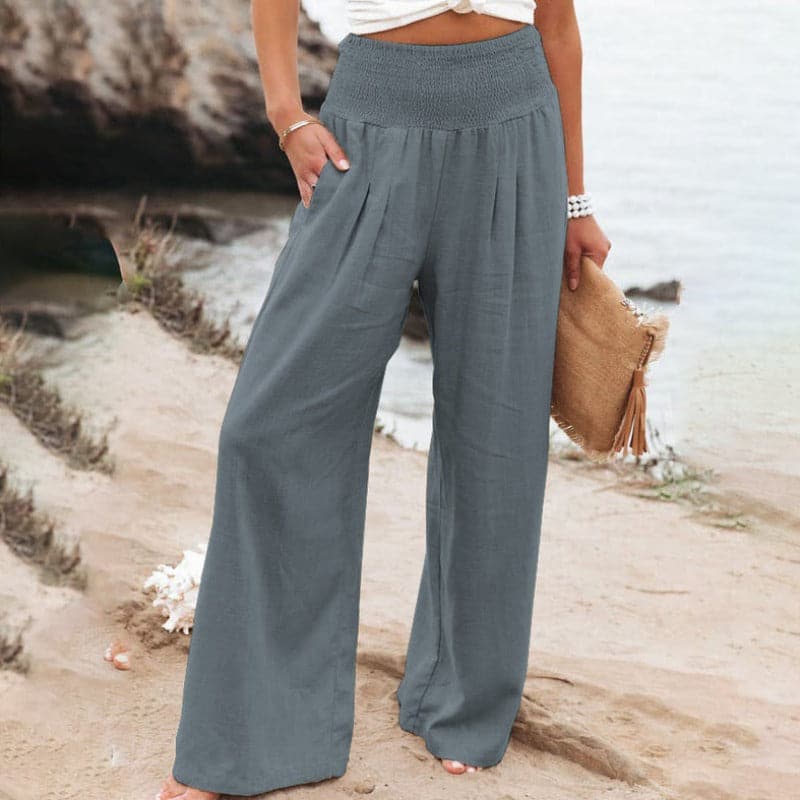 Heidi-Mode | Lässige Weite Leinenhose für Frauen - Image 11