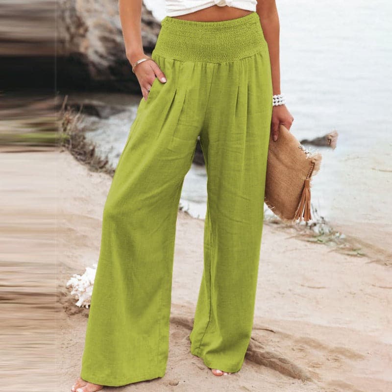 Heidi-Mode | Lässige Weite Leinenhose für Frauen - Image 8