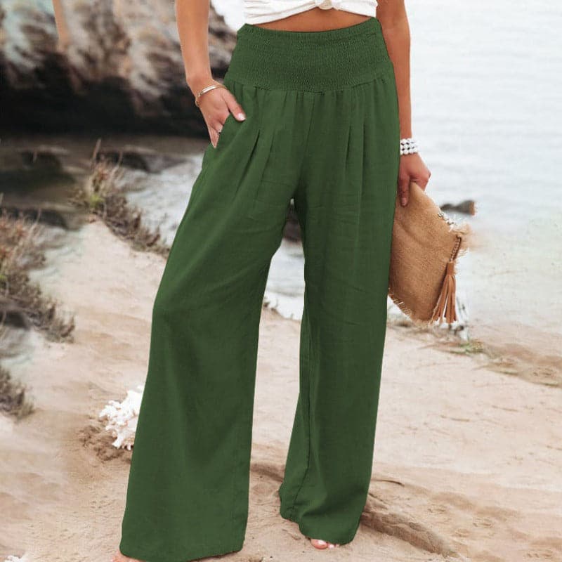 Heidi-Mode | Lässige Weite Leinenhose für Frauen - Image 9