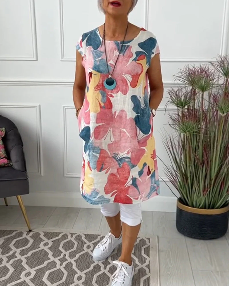 Heidi-Mode | Lässiges Longtop mit Farbenfrohem Blumenprint - Image 14